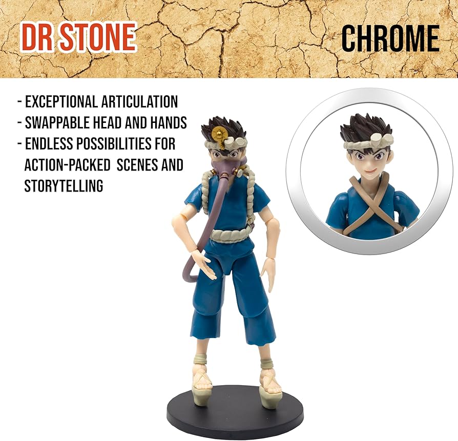 Amazon.com: Boss Fight Studio Dr. Stone Chrome Action Figure