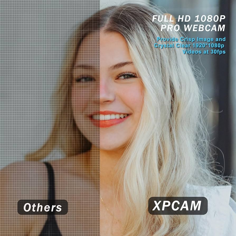 Amazon.com: XPCAM Full HD 1080P Webcam with Privacy Shutter and