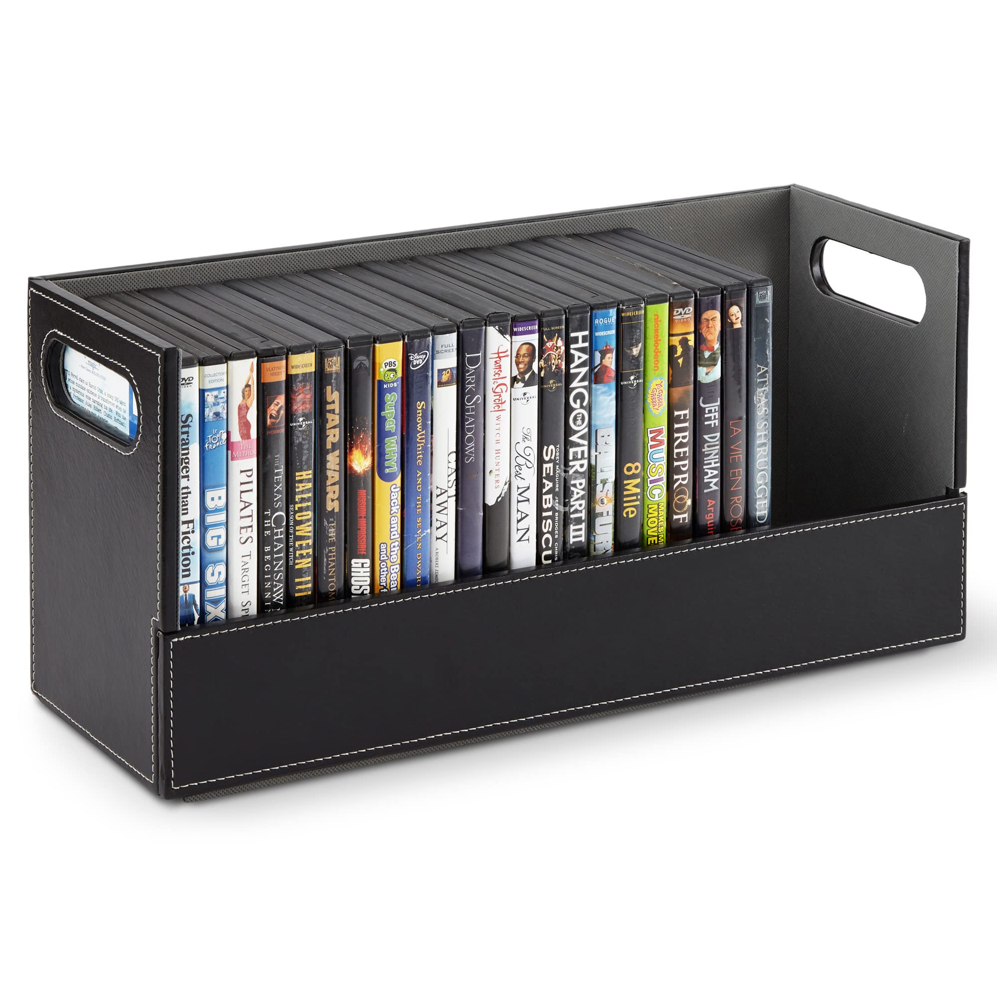 Stock Your Home DVD Storage Box, Movie Shelf Organizer for Blu-Ray
