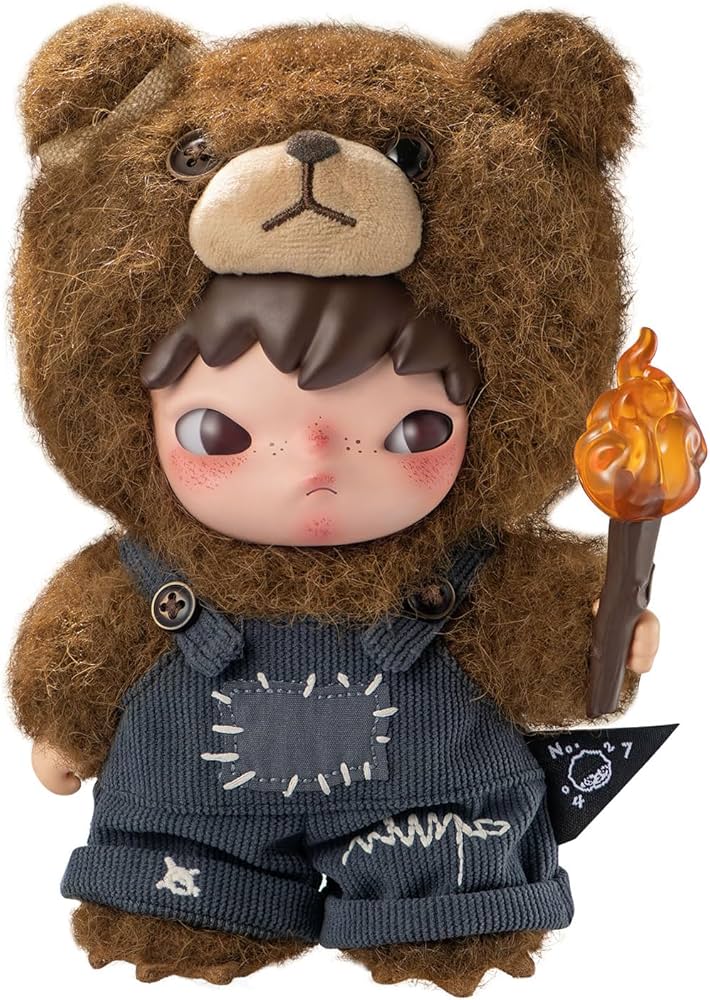 Amazon.com: POP MART Hirono Living Wild-Fight for Joy Plush Doll