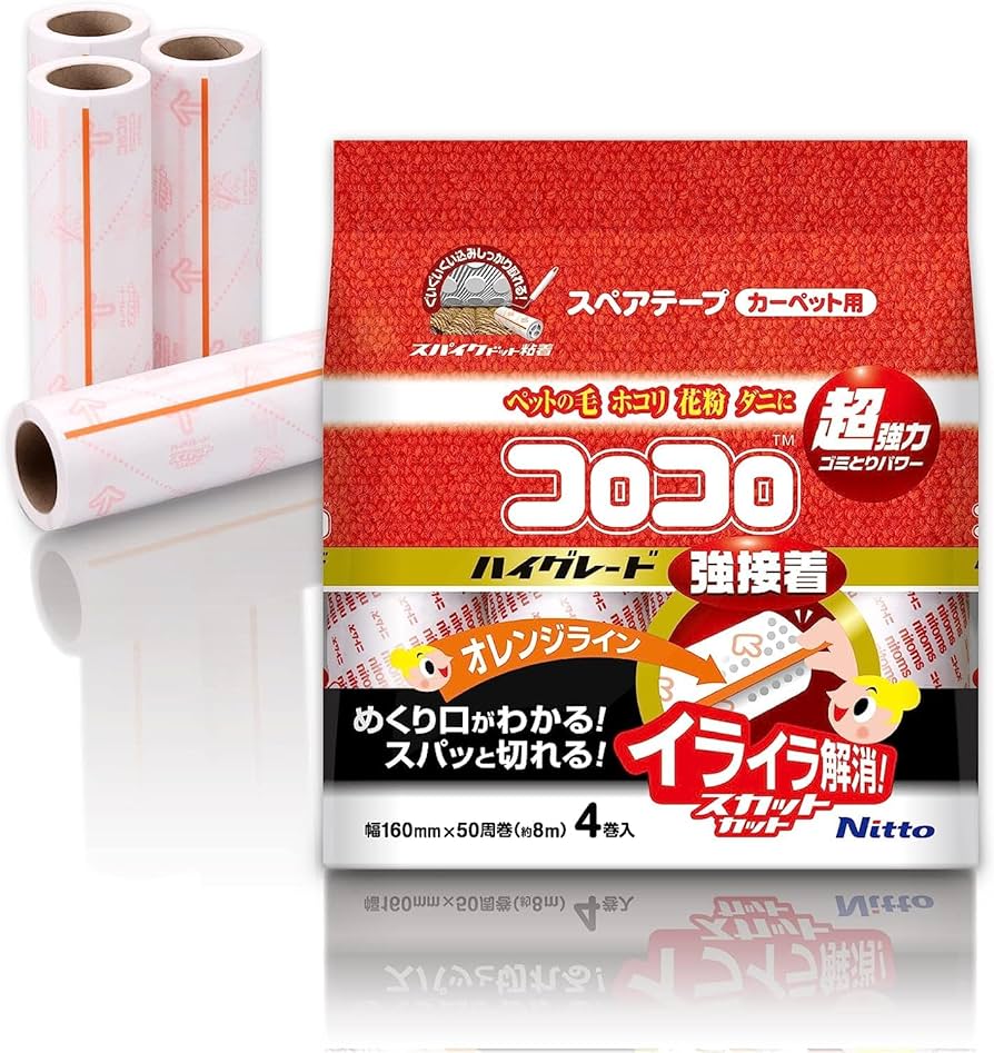 Amazon｜スペアテープ 50周 4巻入C4314｜粘着式クリーナー オンライン通販