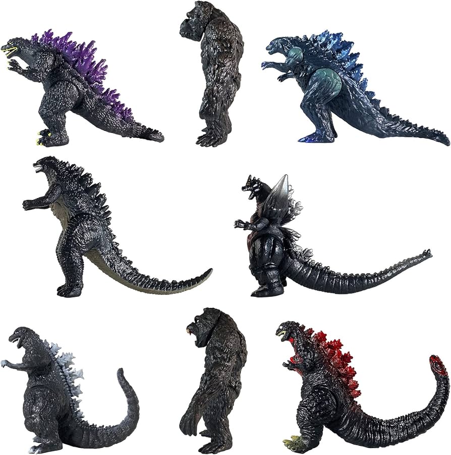 Amazon.co.jp: フィギュア ゴジラ＆コング PVC製 塗装済み模型可動