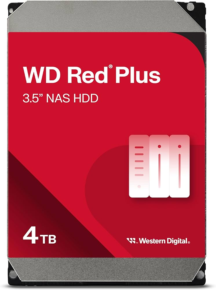Amazon.com: Western Digital 4TB WD Red Plus NAS Internal Hard