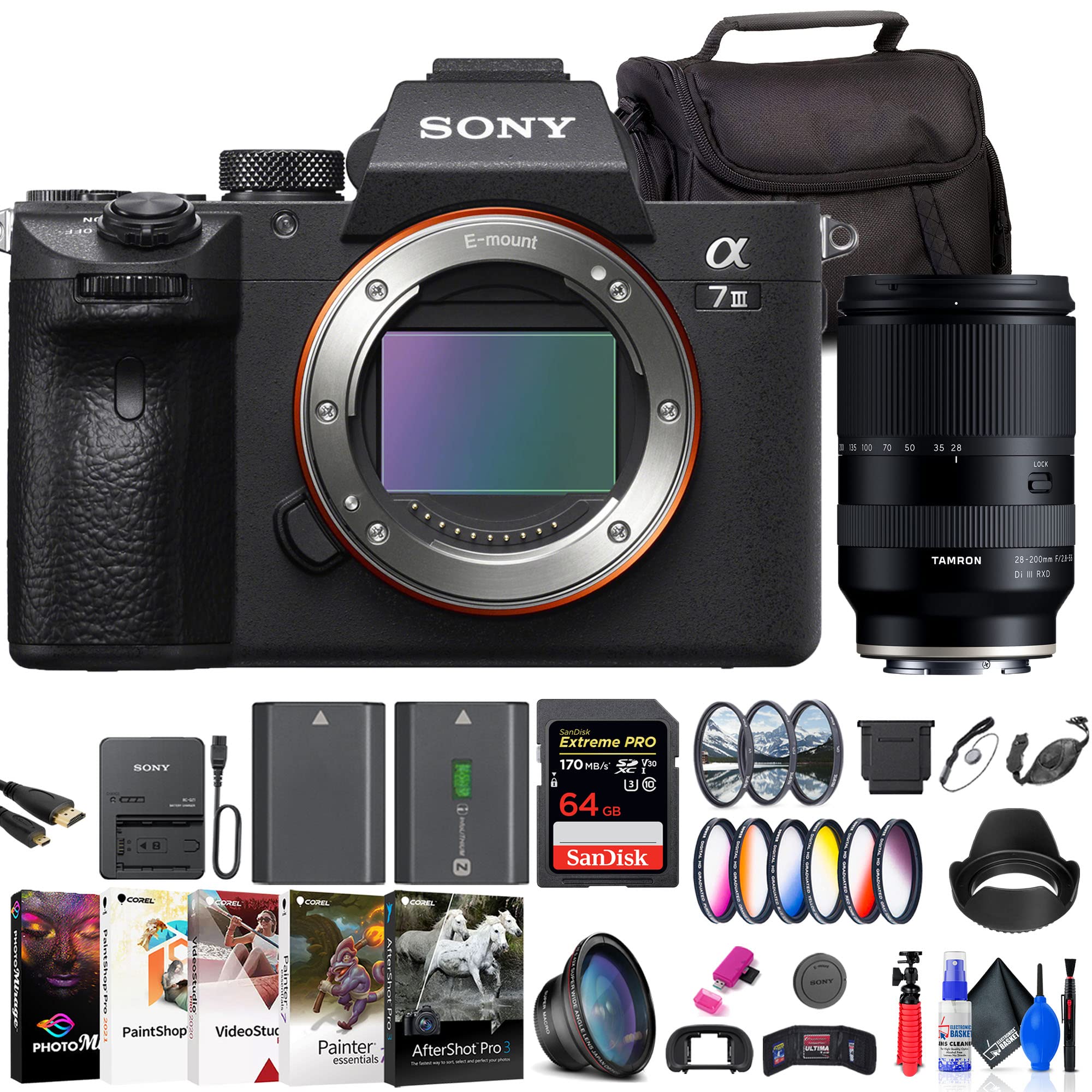 Amazon.com : Sony a7 III Mirrorless Camera (ILCE7M3/B) + Tamron 28