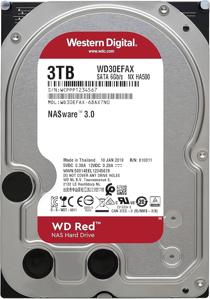 Amazon | WD30EFAX [WD Red（3TB 3.5インチ SATA 6G 5400rpm 256MB