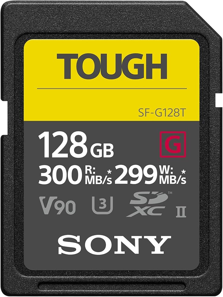Amazon.com: Sony TOUGH-G series SDXC UHS-II Card 128GB, V90, CL10