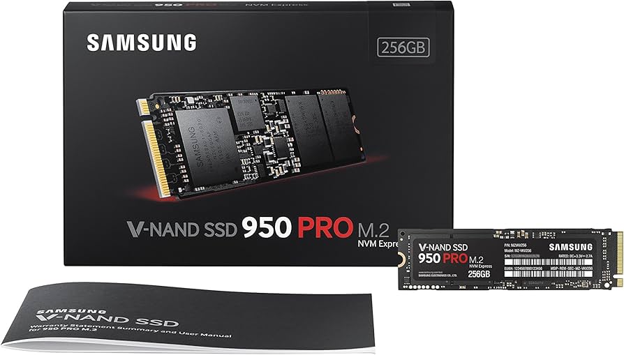 Amazon.com: Samsung 950 PRO 256GB SSD (MZ-V5P256BW) V-NAND, M.2