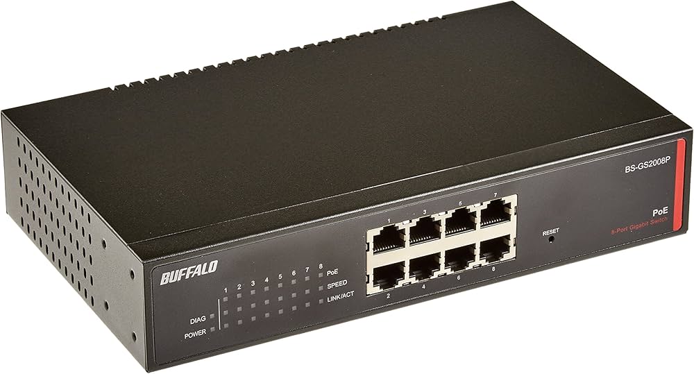 Amazon | BUFFALO レイヤー2 Giga PoE スマートスイッチ 8ポート BS
