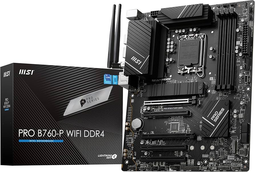 Amazon.com: MSI PRO B760-P WiFi DDR4 ATX Motherboard, 4X DDR4