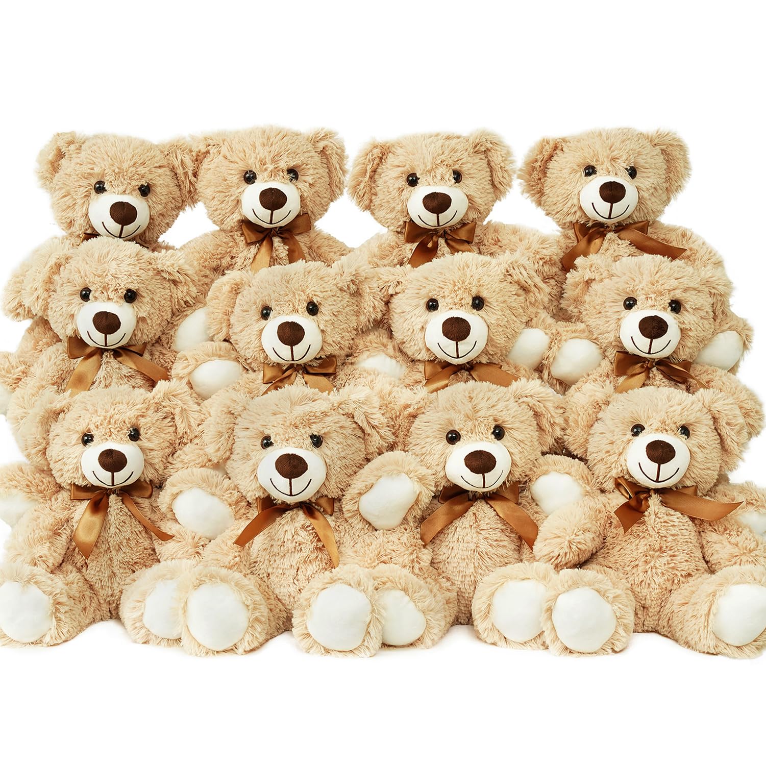 Amazon.com: LELELONG 12 Pack Teddy Bears Bulk 13.5 inch Small