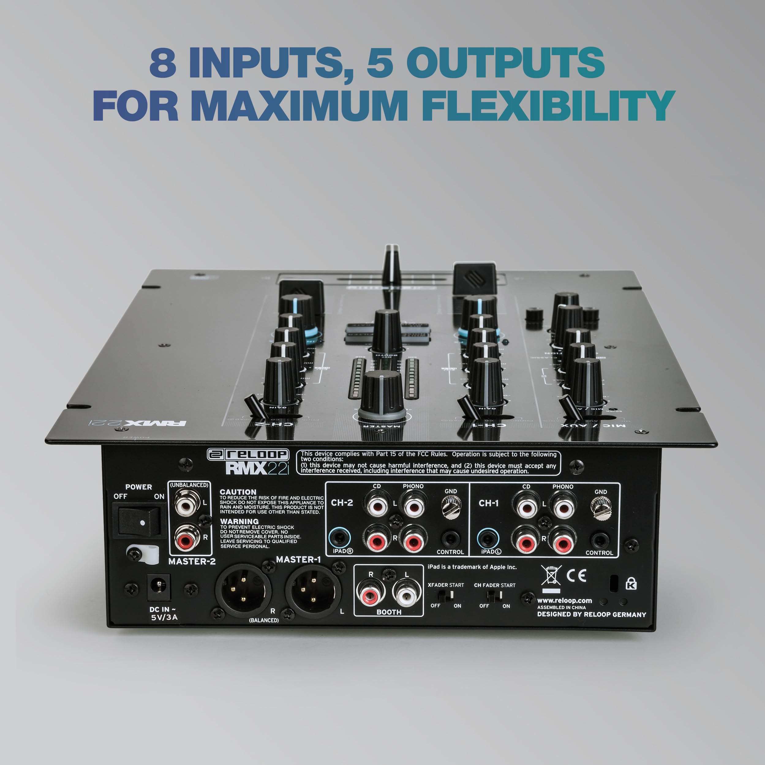 Amazon.com: Reloop RMX-22I 2+1 Digital FX Mixer With iPad Split