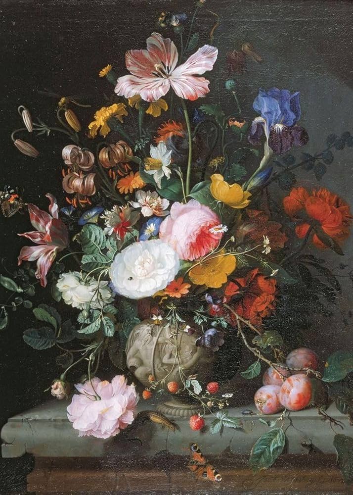 Amazon | 1000ピース - 美術館絵画 - ジグソーパズル - 花の花束のある