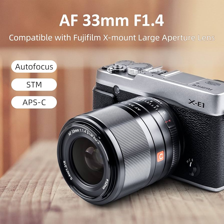 Amazon.com : VILTROX 33mm F1.4 STM XF Lens - Auto Focus Fixed