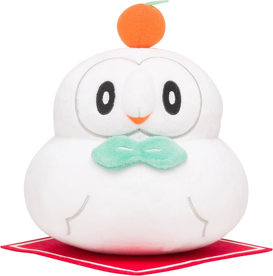 Amazon.co.jp: ポケモンセンターオリジナル ぬいぐるみ モクロー鏡餅