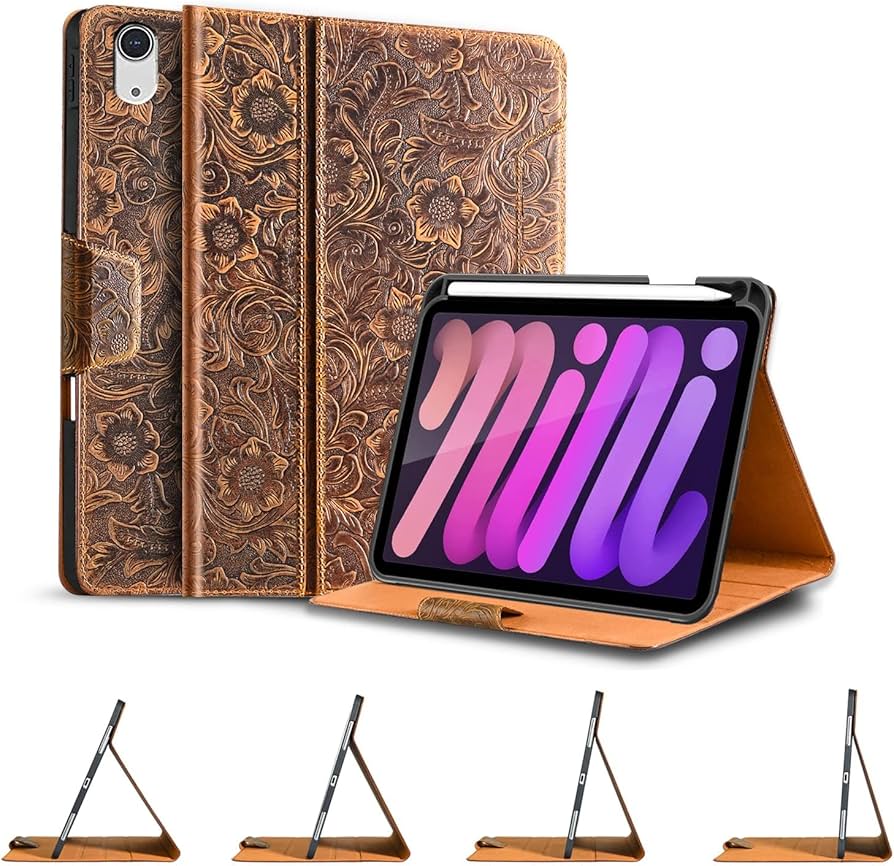 Amazon.co.jp: Gexmil 本革ケース iPad mini 7 (A17 Pro) 2024 / iPad