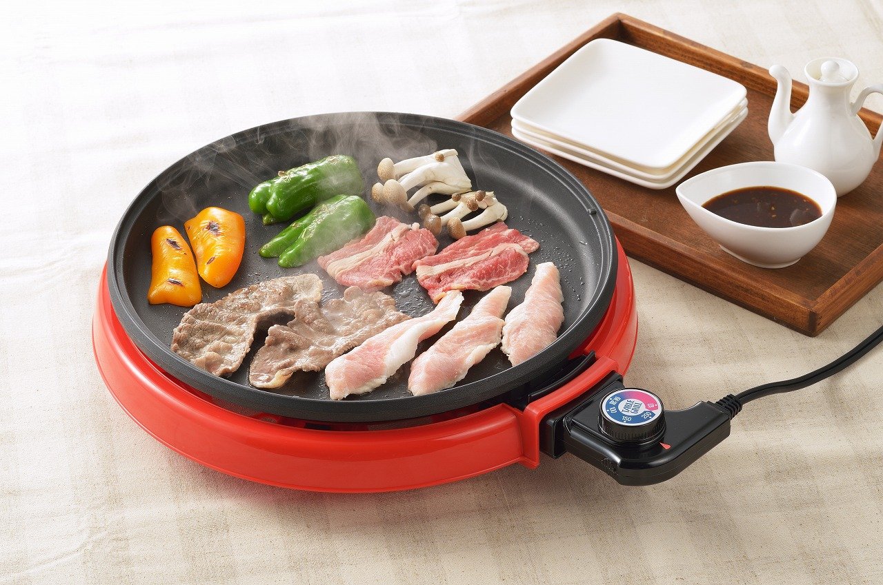 Amazon | ホットプレート28cm レッド AZ-3923 | 丸山技研(MARUYAMA