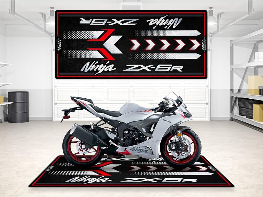 Amazon.com: wibeart MPM Motorcycle Mat for ZX-6R Washable Non