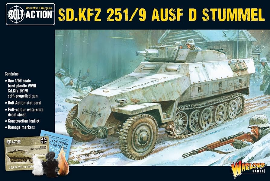 Amazon.com: Bolt Action Sd.Kfz 251/9 Ausf D (Stummel) Half Track 1