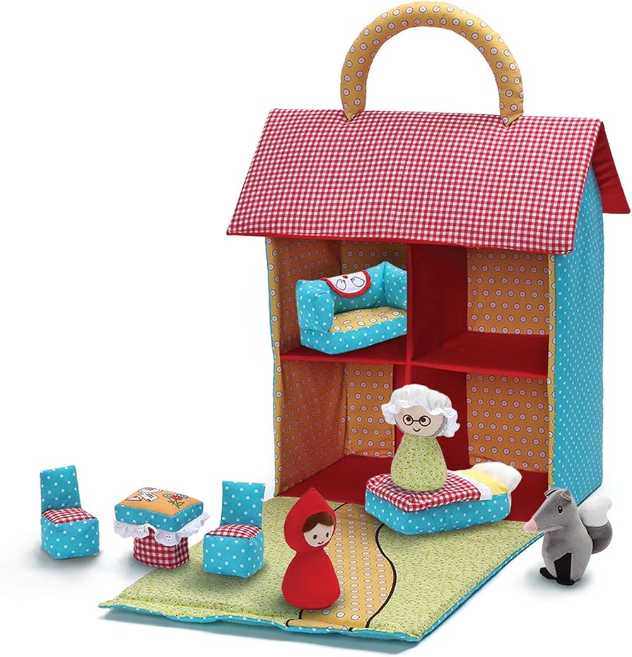 GUND 赤ずきんちゃんハウス ぬいぐるみ Amazon.co.jp: GUND 赤ずきん