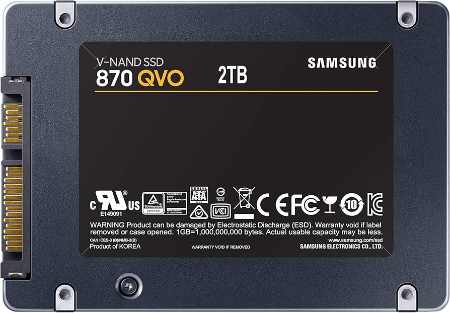 Amazon.com: Samsung 870 QVO 2TB SATA 2,5 Zoll Internes Solid State