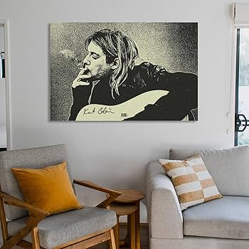 Amazon.co.jp: ニルヴァーナカートコバーン音楽ポスター壁の絵