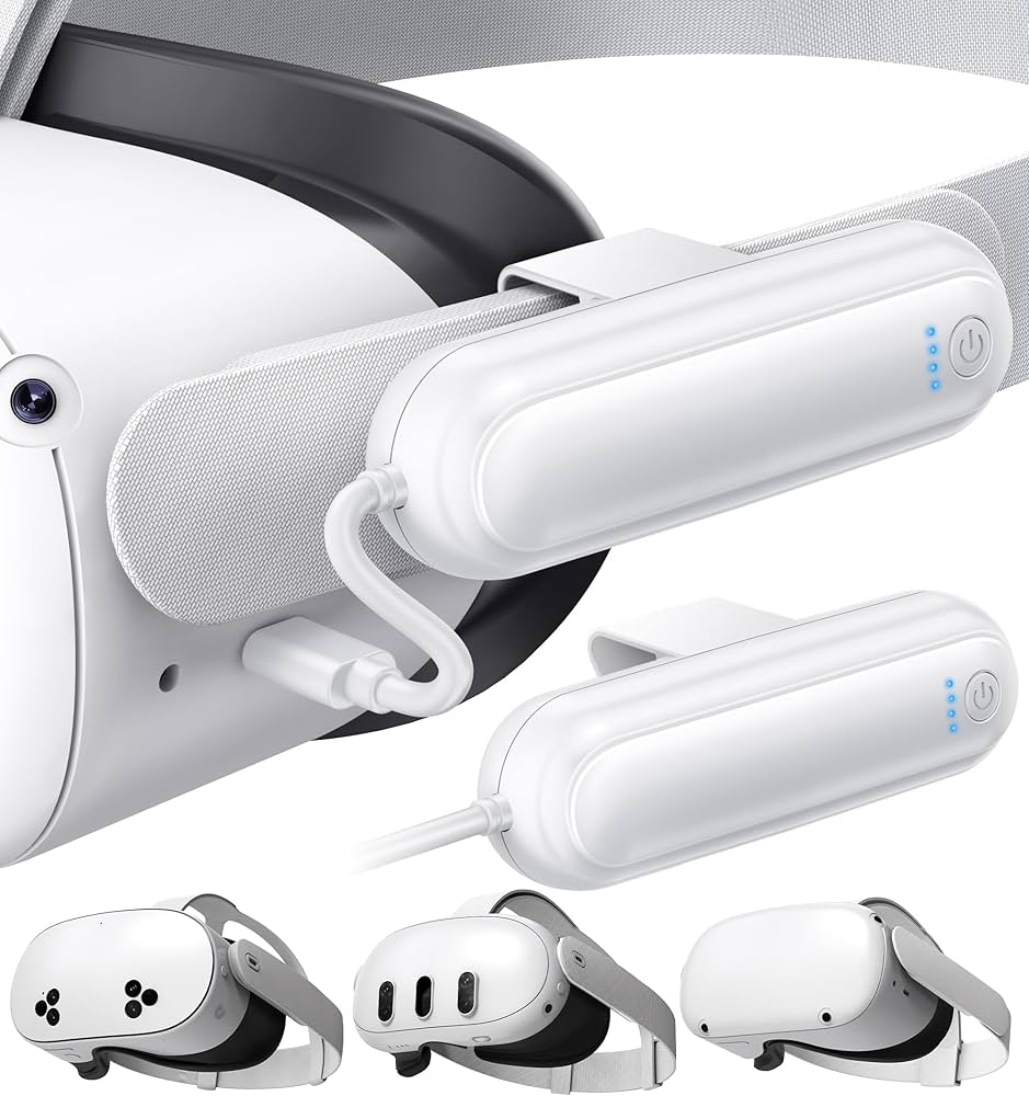 Amazon.com: YUANHOT 2 * 20000mWh Battery Pack for Meta Quest 3S/3