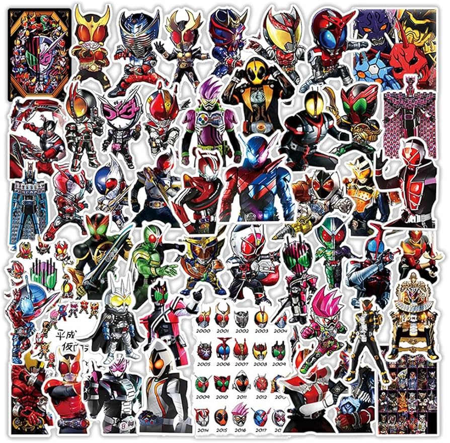 Amazon.co.jp: 50枚入り 仮面ライダーステッカーセット アニメ