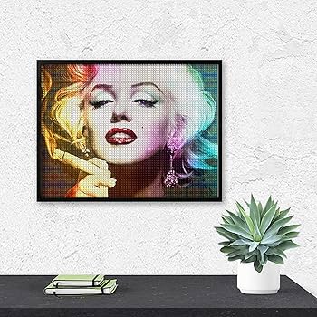 Amazon | ダイヤモンドアート マリリン モンロー DIYダイヤモンド絵画