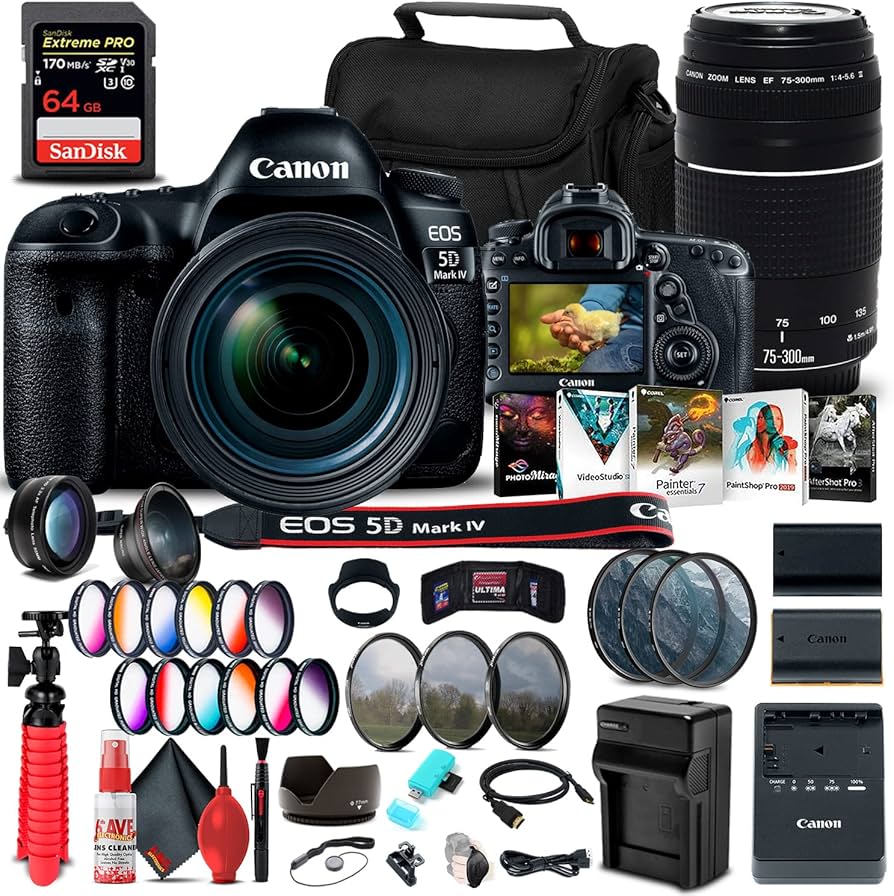 Amazon.com : Canon EOS 5D Mark IV DSLR Camera with 24-70mm f/4L