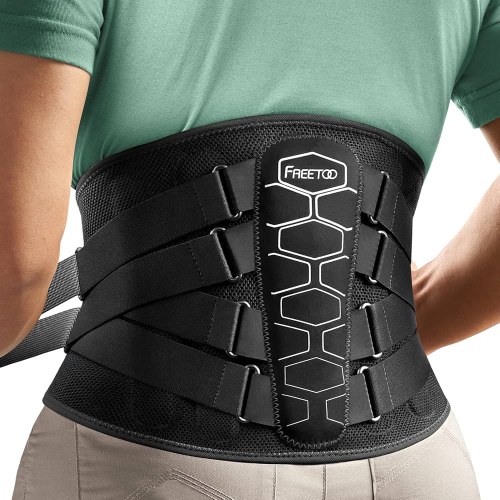 Amazon.com: FREETOO Back Brace for Lower Back Pain Relief with