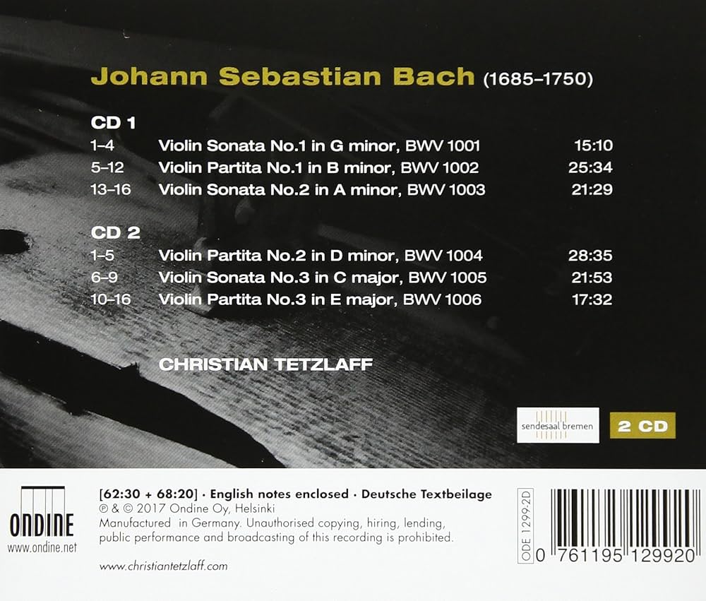 J.S. バッハ／息子とパルチタス ソロ・コンプ J.S. バッハ／息子と