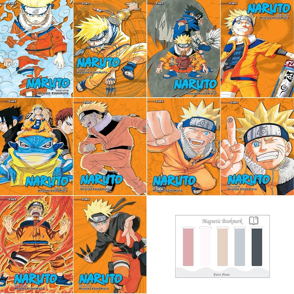 Naruto Manga Box Set: Volumes 1-30 | 3-in-1 Edition, 10 Books