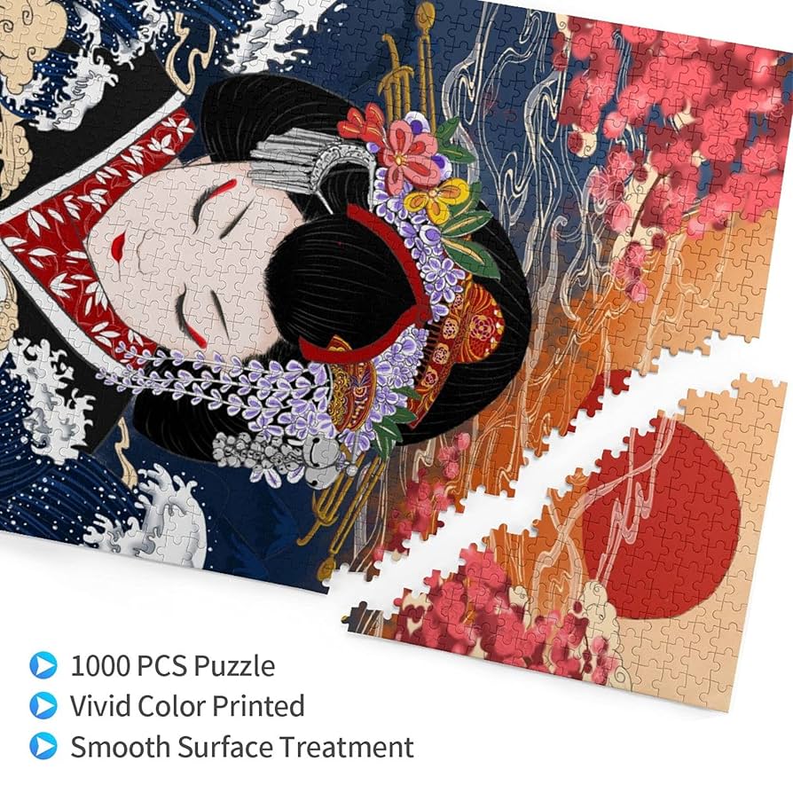 赤い瞳の見つめるものは ジグソーパズル 1000ピース 額縁540×790