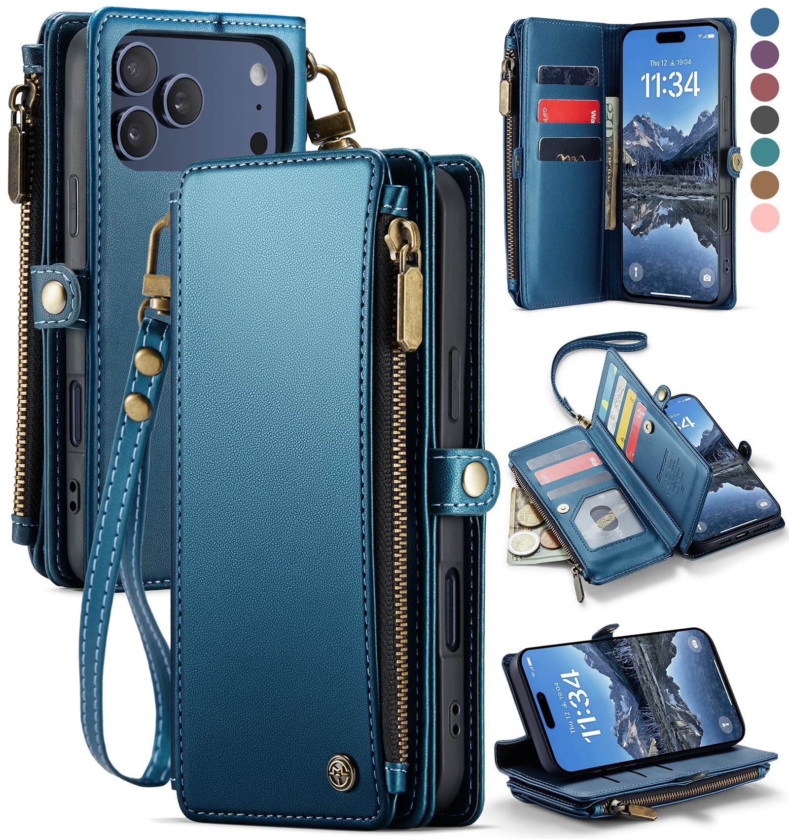 Amazon.com: Defencase for iPhone 17 Pro Max Case Wallet with RFID