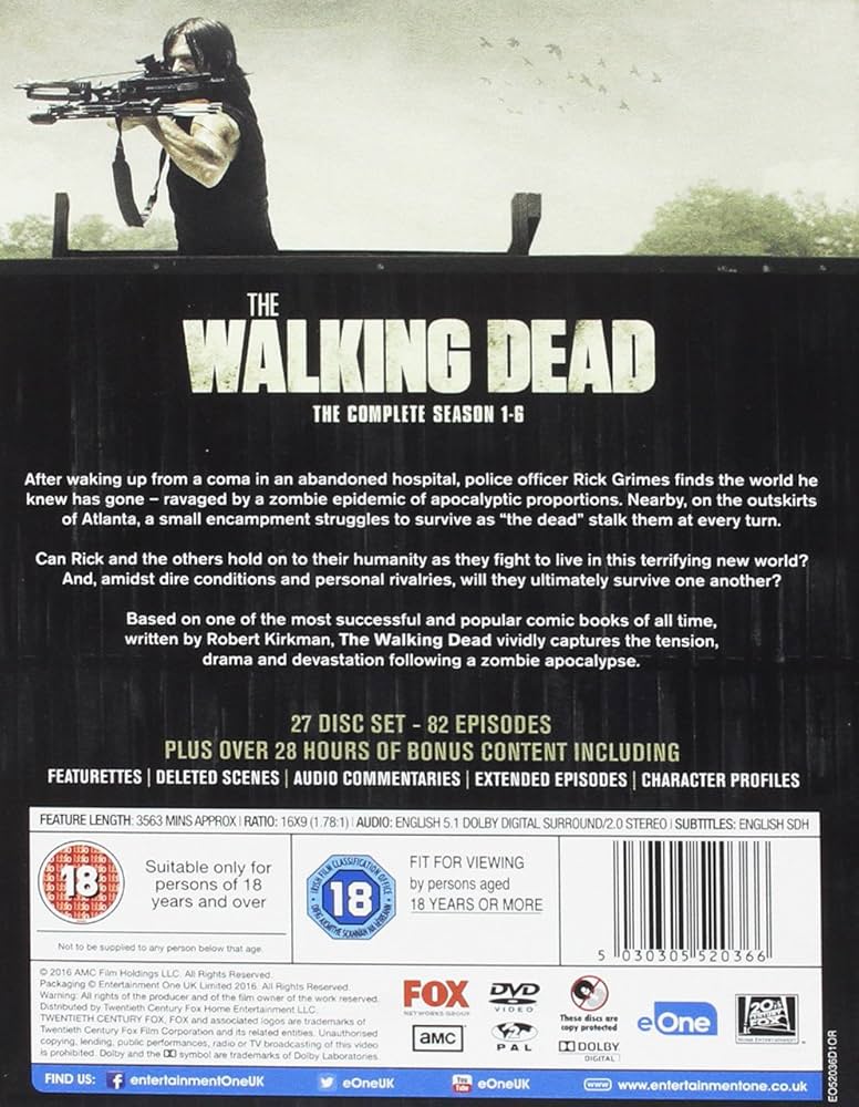 Amazon.com: The Walking Dead - The Complete Season 1-6 [DVD