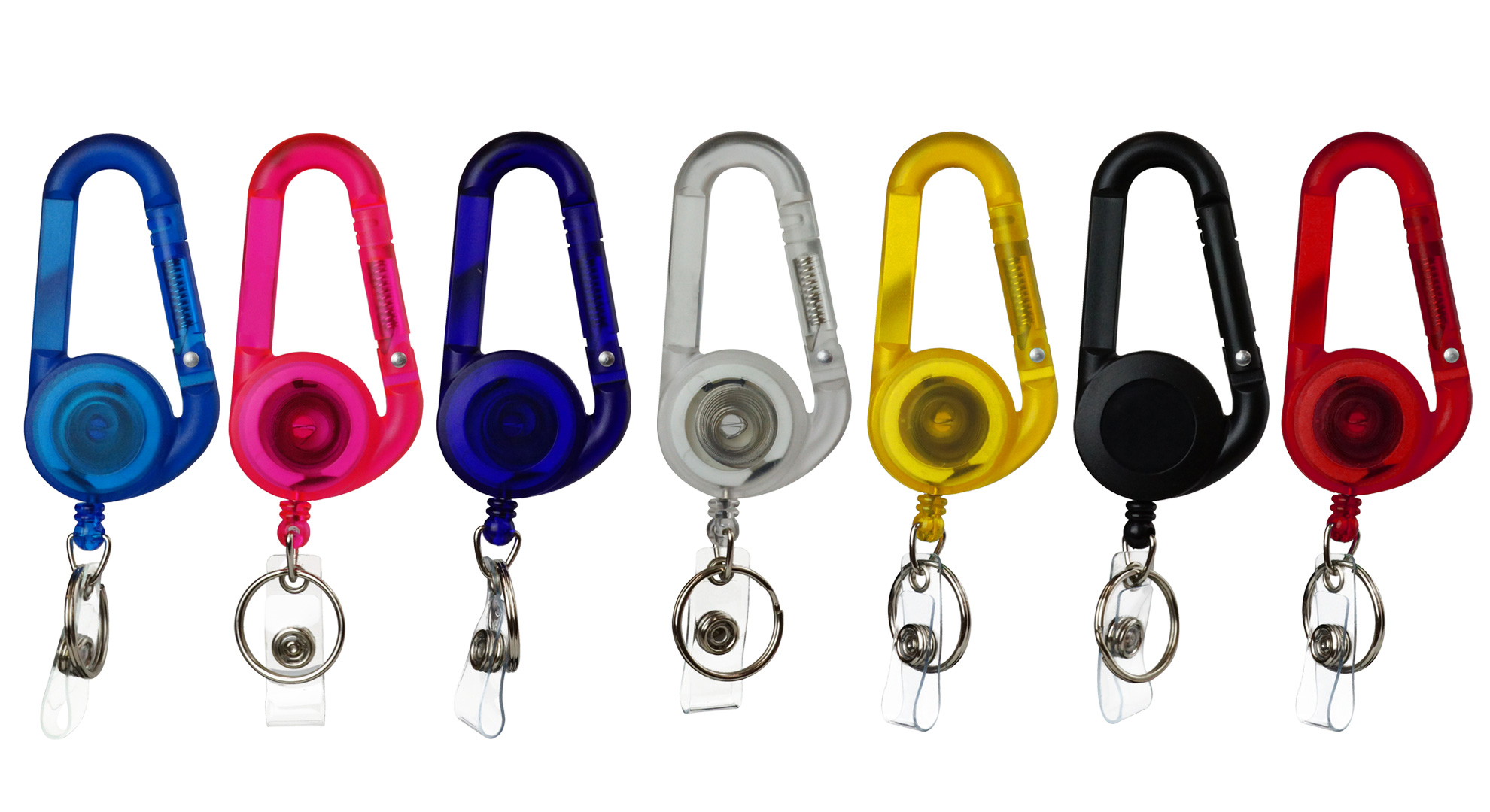 Amazon.co.jp: prendre カラビナ キーリール スケルトン 簡単着脱