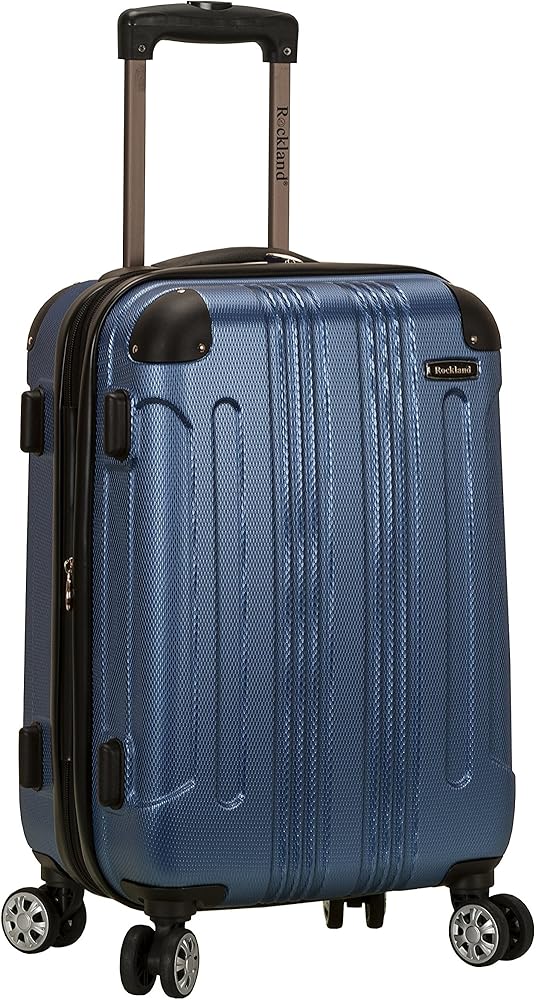 Amazon.com | Rockland London Hardside Spinner Wheel Luggage, Blue