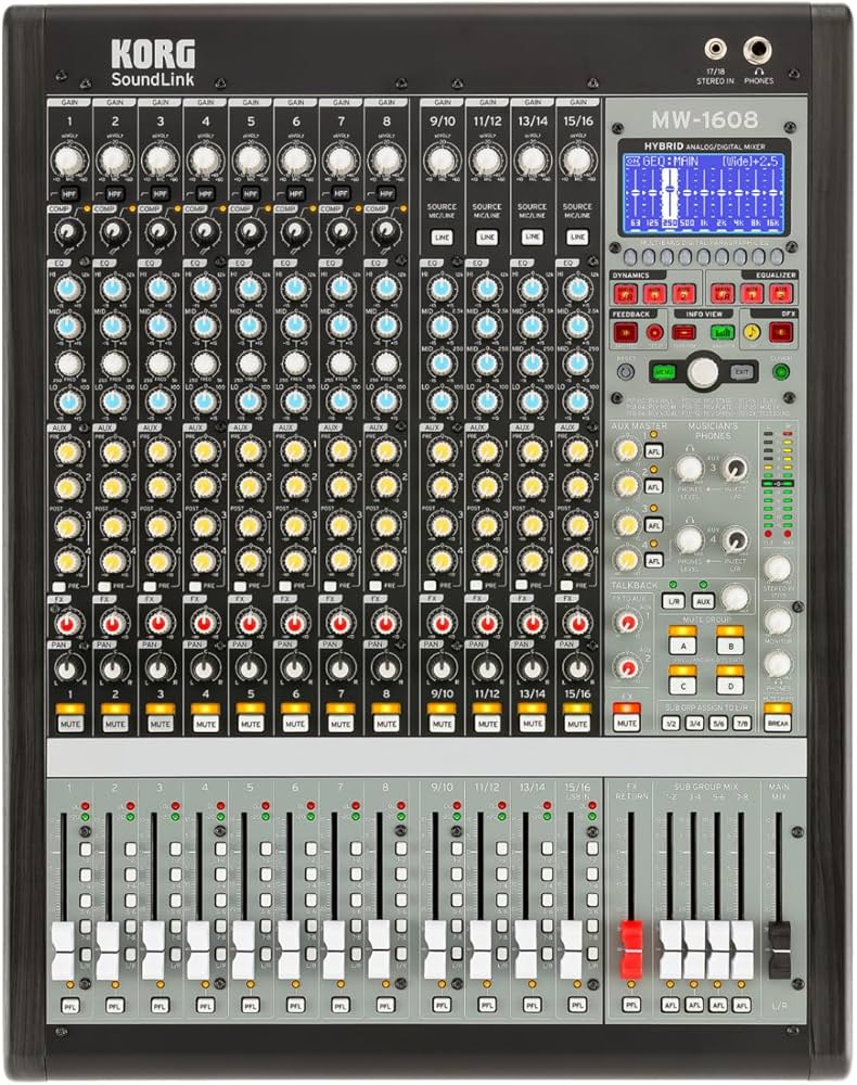 Amazon.com: Korg SoundLink MW-1608 16-channel Hybrid Mixer