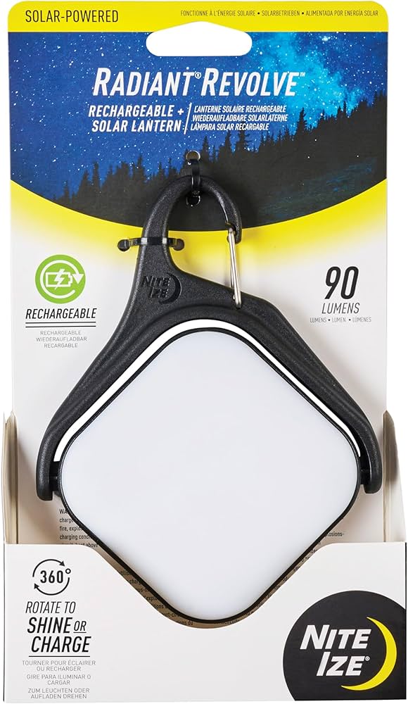 Amazon.com: Nite Ize Radiant Revolve Rechargeable & Solar Lantern