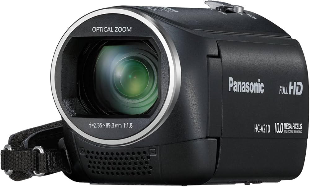 Panasonic V210 10MP Camcorder with Full HD Video Recording (Black