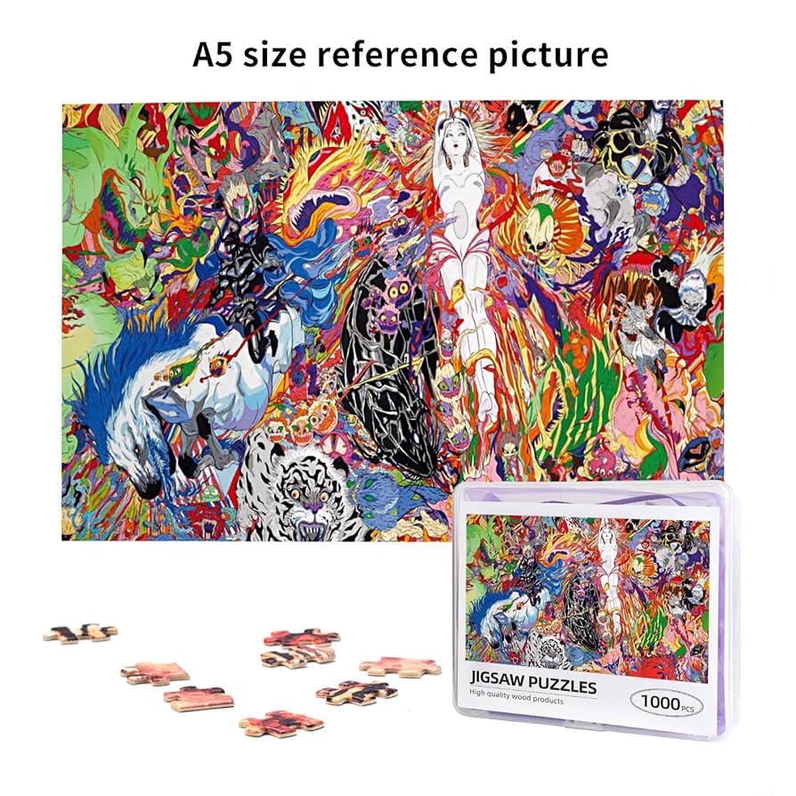 赤い瞳の見つめるものは ジグソーパズル 1000ピース 額縁540×790