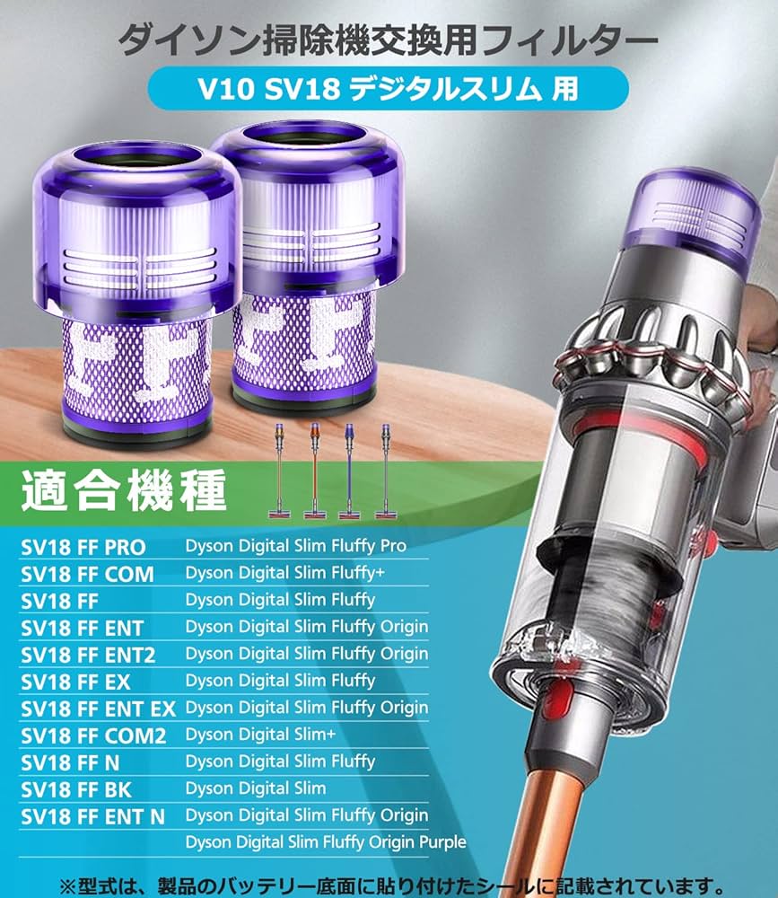 Amazon.co.jp: ダイソン V10 SV18 デジタルスリム 掃除機 用
