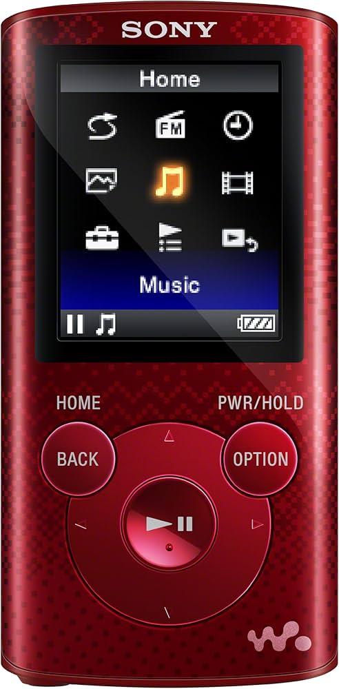 Amazon.com: Sony NWZE383 4 GB Walkman MP3 Video Player (Red