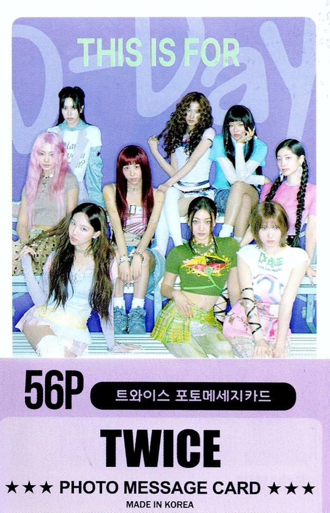 Amazon.co.jp: TWICE トゥワイス グッズ フォトメッセージカード 56枚