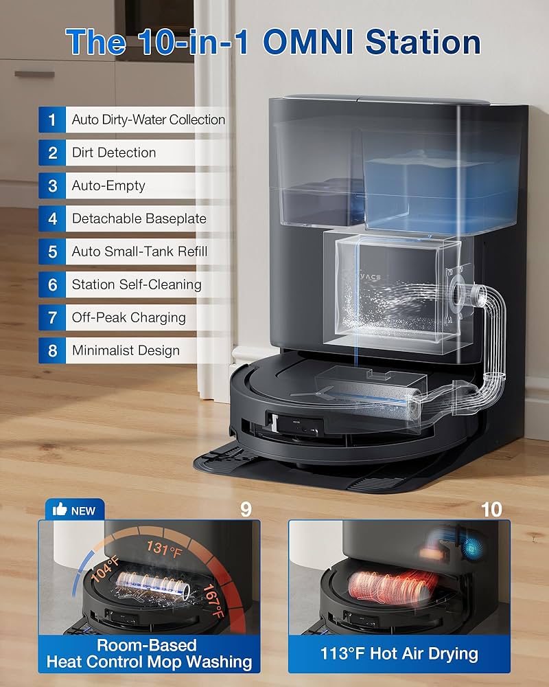 Amazon.com - ECOVACS DEEBOT T80 Omni Robot Vacuum and Mop, Instant