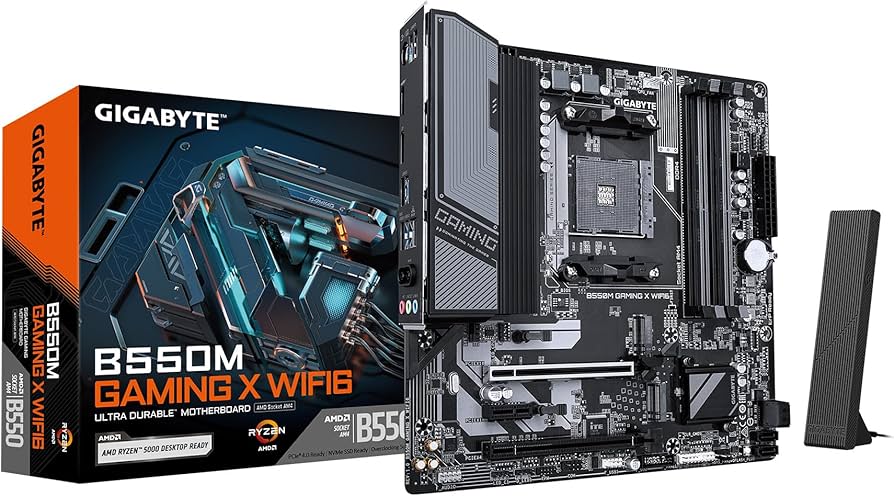Amazon.com: GIGABYTE B550M Gaming X WIFI6 AMD AM4 mATX Motherboard