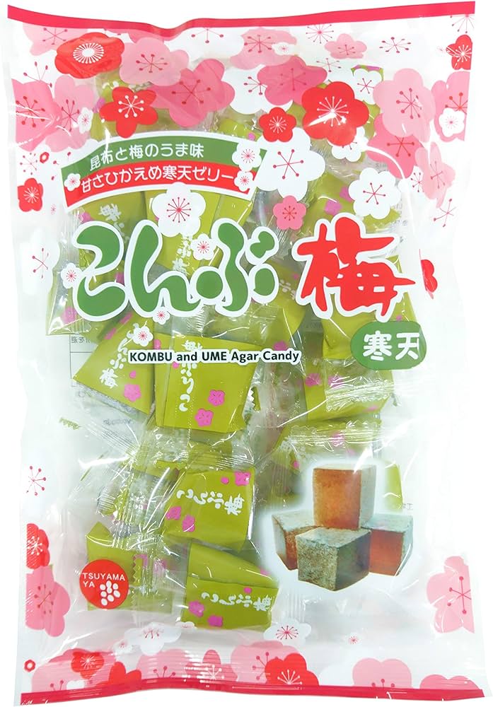 Amazon.co.jp: 津山屋製菓 こんぶ梅 220g×12袋 : 食品・飲料・お酒