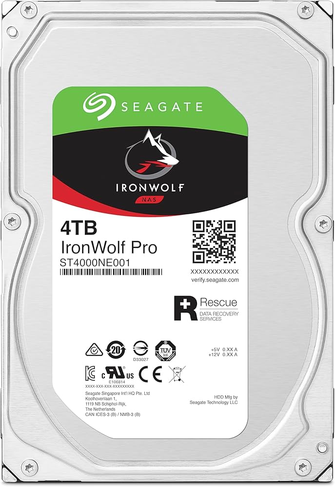 Seagate IronWolf Pro ST4000NE001 4 TB Hard Drive - 3.5