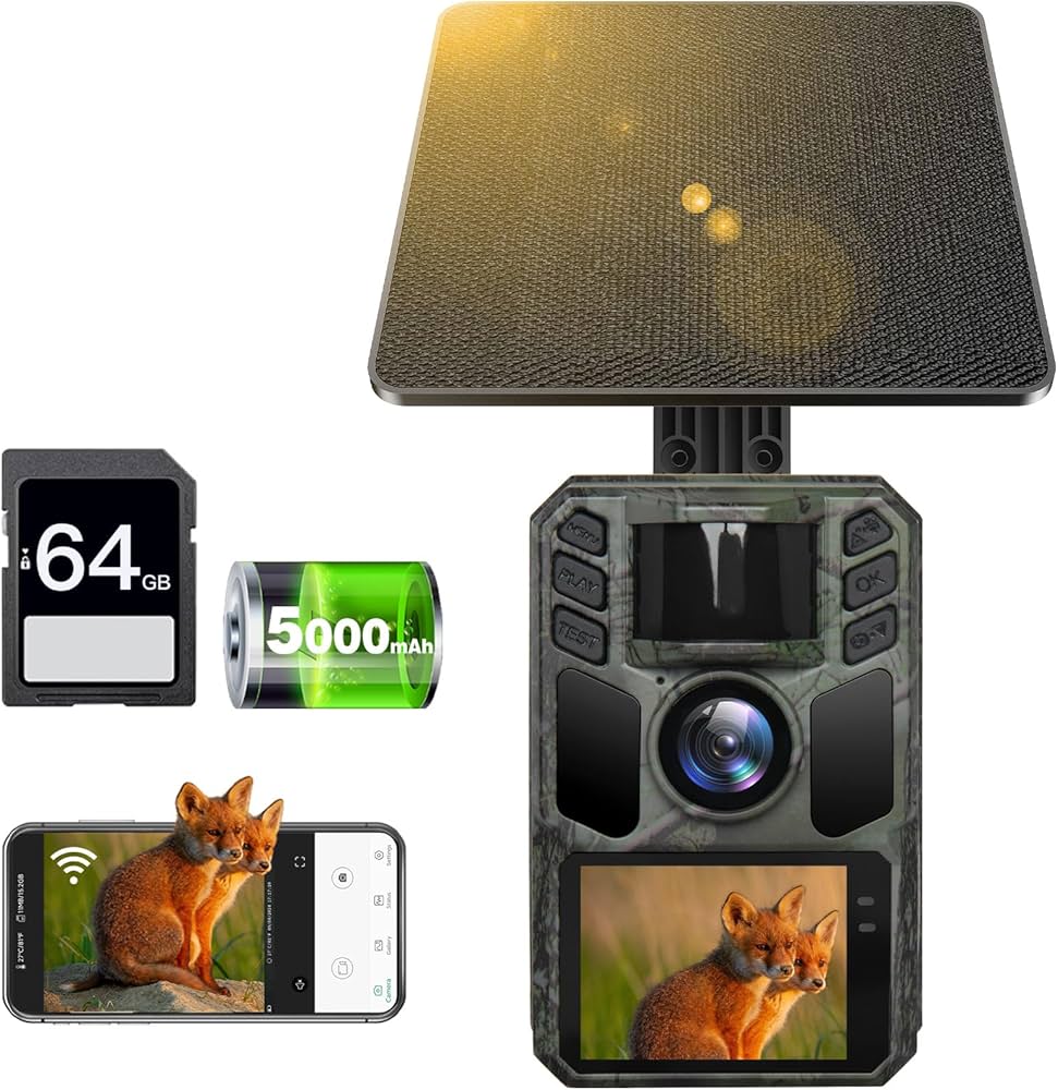 Amazon.co.jp: FKPCAM 2025最新型【WIFI&ソーラー充電式】 レイル