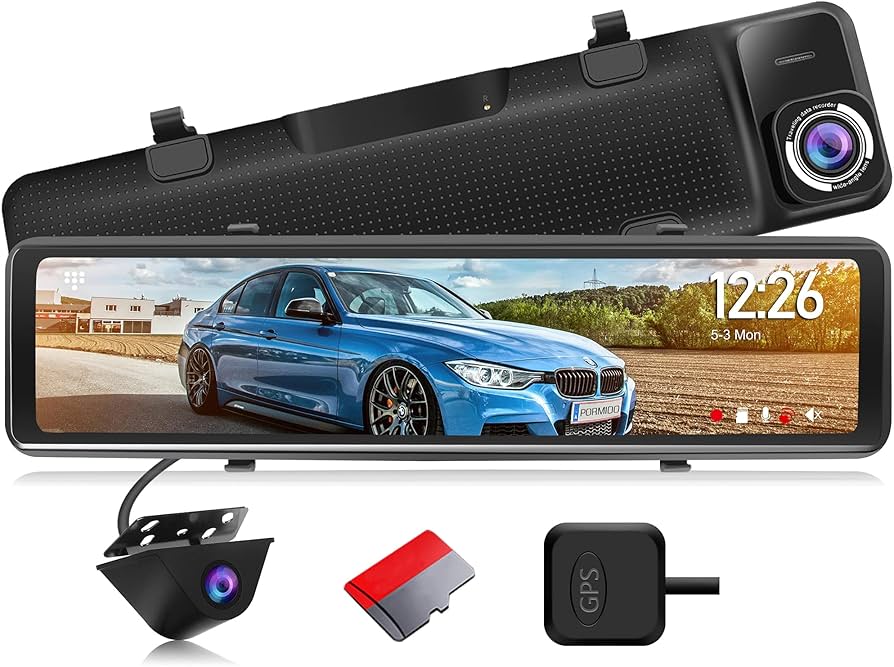 Amazon.co.jp: PORMIDO ドライブレコーダー ミラー 前後カメラ 超
